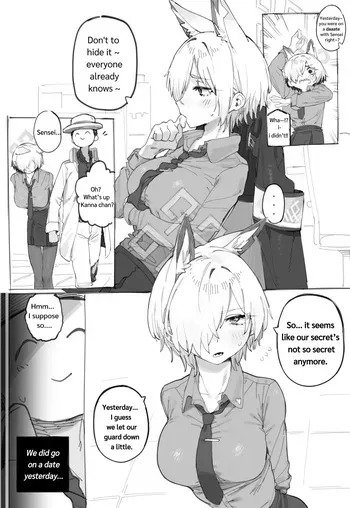 [LonkLink] Date with Kanna at room~ (Blue Archive) [English] manga cover