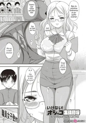 [Moriyama Rikka] Ikenai! Oshikko Seito Shidou | Asi no! Orientacion Educativa para Orinar [Spanish] [Harenchi no Fansub] manga cover
