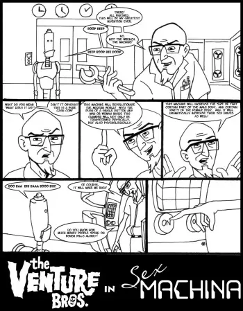 [Karmagik] Sex Machina (The Venture Bros.) [Black and White] manga cover