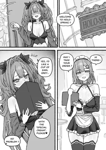 IRYS X AME Maid Cafe manga cover
