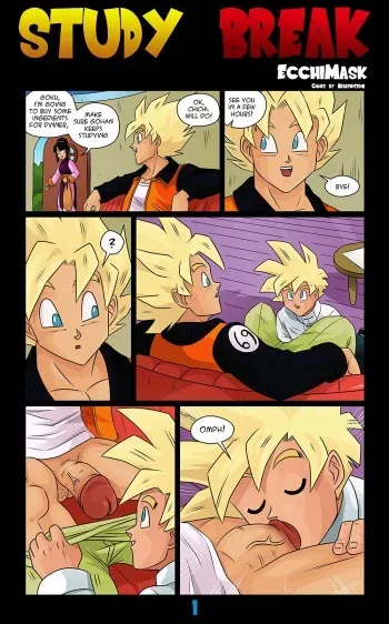 [EcchiMask/Nearphotison] Study Break (Dragon Ball Z) manga cover