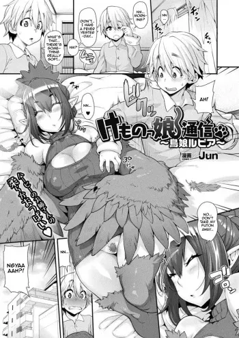[Jun] Kemonokko Tsuushin ~ Toriko Rupia | Animal Girl Hotline ~ Bird Girl Rupia (COMIC Unreal 2017-04 Vol. 66) [English] [Zero Translations] [Digital] manga cover