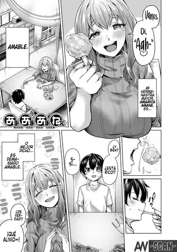 [Yawano Yawa] Ama Ama Amanee｜La Amable pero muy “Amable” Amane (Boku to Ecchi na Onee-chan) [Spanish] [Andreww857 = -A.W. SCAN-] [Digital] manga cover