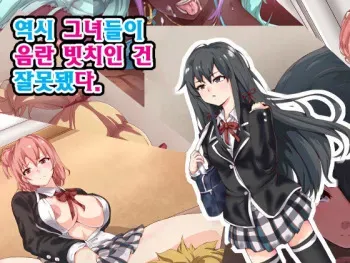 [mega w] Yahari Kanojo-ra ga Inran Bitch nano wa Machigatteiru. (Yahari Ore no Seishun Love Come wa Machigatteiru.) [Korean] manga cover
