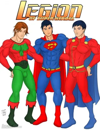 [Iceman Blue] Legion of Super-Heroes manga cover