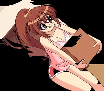 [Punit Dot] 茶髪ポニテ荷物持ち上げ manga cover