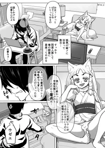 [いちのみるく] のじゃロリ狐(男の)娘に玩具を与える話 manga cover
