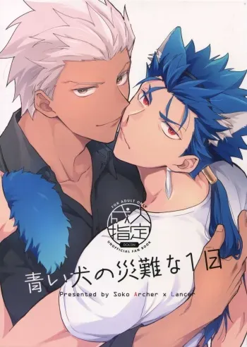 (Dai 18-ji ROOT4to5) [soko (Kurada)] Aoi Inu no Sainan na 1-nichi (Fate/hollow ataraxia) manga cover