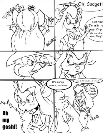 Chip ‘n Dale Rescue Rangers — Gadget Pussy manga cover