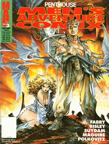 Penthouse Mens Adventure Comix #3 manga cover