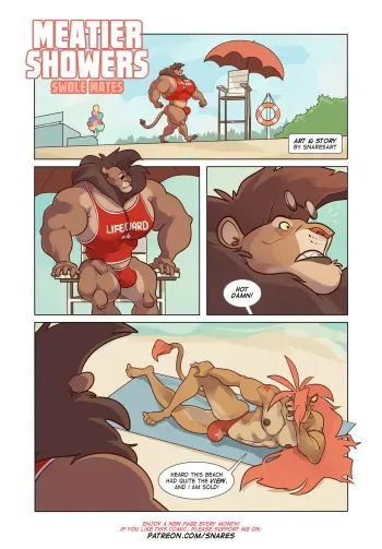 [Furious] Meatier Showers: Swole Mates manga cover