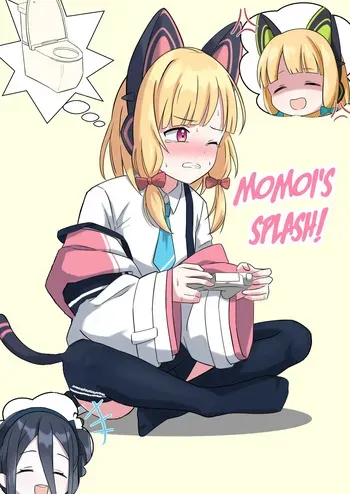 [Cake-ya-san (Ningen no Saga)] Momoi Splash! (Blue Archive) [English] manga cover