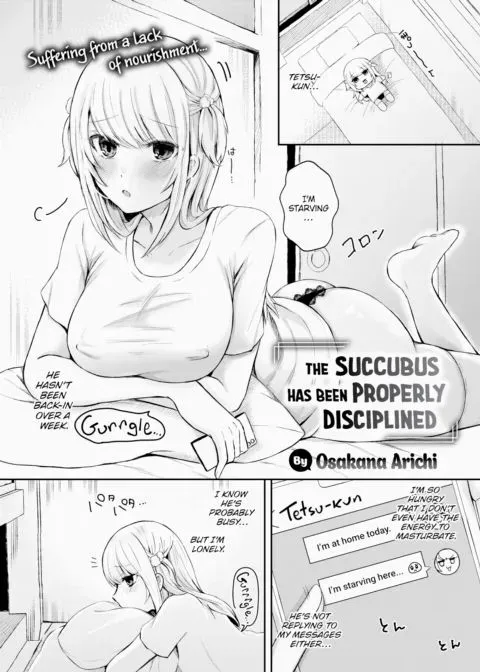 The Succubus Has Been Properly Disciplined manga cover