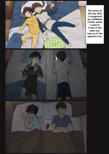 Mukashi wa Dousei no You ni Sesshiteta Osananajimi no Koto o Isei to Shite Ninshiki Shita Hi manga cover