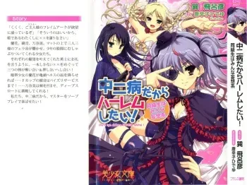 [Tatsumi Hirohiko, Tohgarashi Hideyu] Chu-2 byo dakara HAREM shitai !：Doukyuusei wa Minna Mousou Kei manga cover