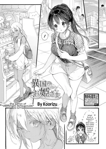 Ikoku no Ohime-sama | Princess of a Foreign Country manga cover