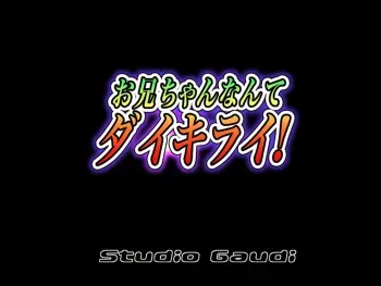 [Studio Gaudi] Onii-chan Nante, Daikirai! manga cover