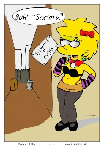 [Zst Xkn] Beware of Dog (Color) (The Simpsons) manga cover
