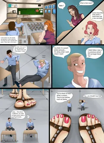 [SolouchArt] Giantess School Authority 1-4 manga cover