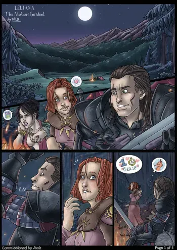 [Nikraria] Leliana - The Mabari Incident (Dragon Age) manga cover