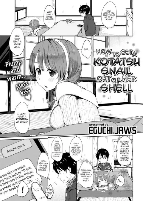 How to Get a Kotatsu Snail out of Her Shell manga cover
