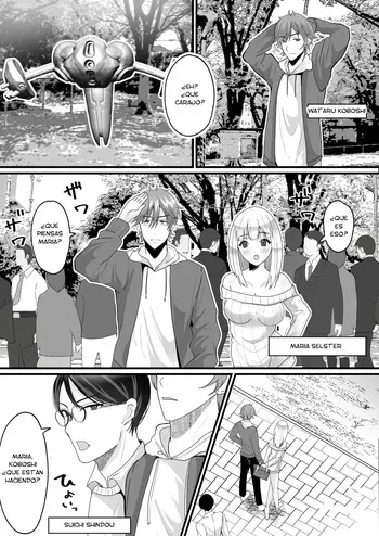 [Mashiro no Hihoukan (Labui)] Nyotaika de Time Slip!? Genshi Sekai de Akuyuu to Fuufu Seikatsu!? [Spanish] [TF Scans] manga cover