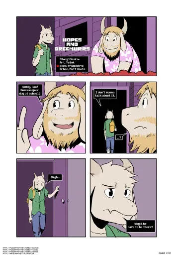 Hopes And Dreemurrs (Undertale) manga cover