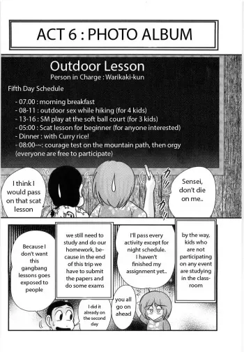 Manami Sensei no Kougaigakushuu Ch. 6 | Manami Sensei's Outdoor Lesson Ch. 6 manga cover