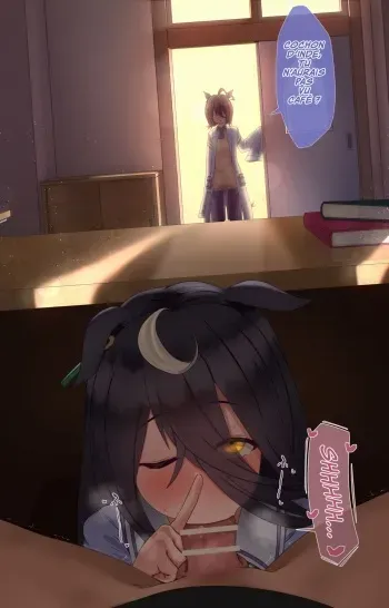 [Hahakigi] Cochon d'inde tu n'aurais pas vu Café ? モルモット君、カフェを見なかったかい？(Uma Musume) [French] manga cover