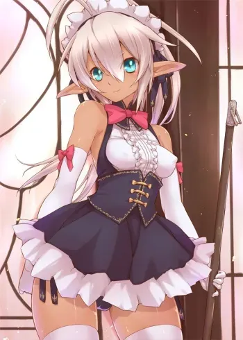 [Excalibur Tengoku] Kasshoku to Shiro Elf Maid manga cover