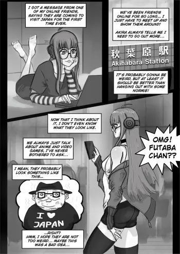 Futaba meets a foreigner manga cover
