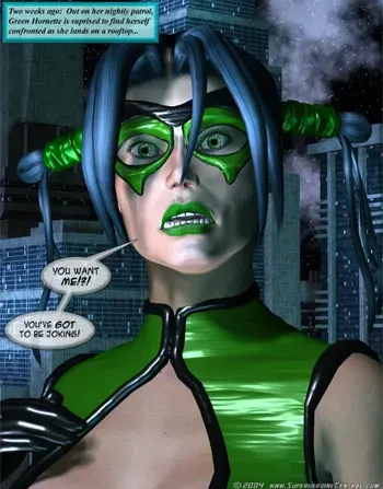 Green Hornet- Superheroine Central manga cover