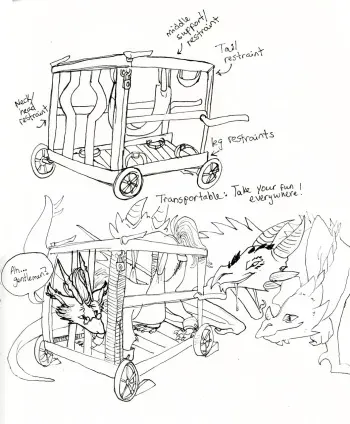 [mikey-beans] Dragon Bondage: The "crush" cage manga cover