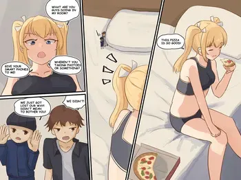 [Parins] Watch as your friend is digested along with the pizza manga cover