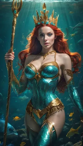[rompol2] Mera + Wonder Woman (Justice League) [AI generated] manga cover