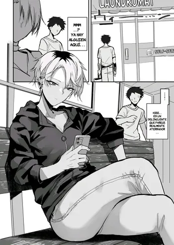 [Okyou] Coin Laundry de Kowai Yankee ni Karamareru Manga｜Un Manga Sobre Mezclarse con una Delincuente Aterradora en la Lavanderia [Spanish] [JFairy Traslate] manga cover