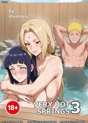 [Illumaru] Aguas Termales Muy Calientes 3 (Naruto) [Spanish] [JFairy Traslate] [AI Generated] manga cover