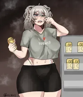 [Ocerius] Sweaty NEET Botan goes to the fridge (Hololive) manga cover