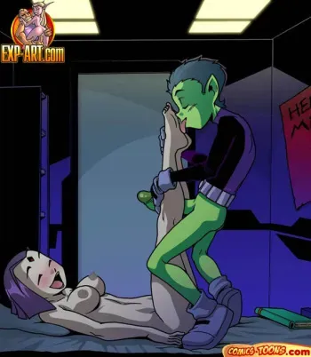 [Comics Toons] Raven X Beastboy (Teen Titans) manga cover