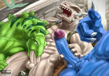 [Todex] Stegz + Hard Rock + Spike (Extreme Dinosaurs) manga cover