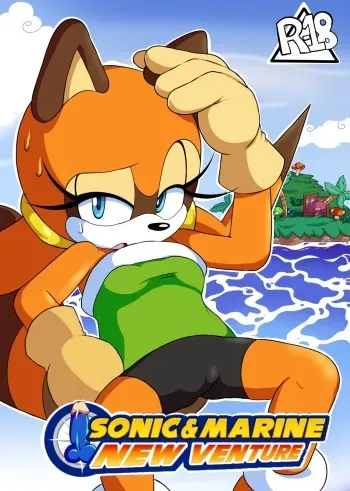 [Escopeto] Sonic & Marine New Venture! (Sonic the Hedgehog) manga cover