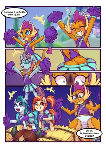 [Moonseeker (SketchySkylar)] Smolder's Cheerleading Initiation manga cover