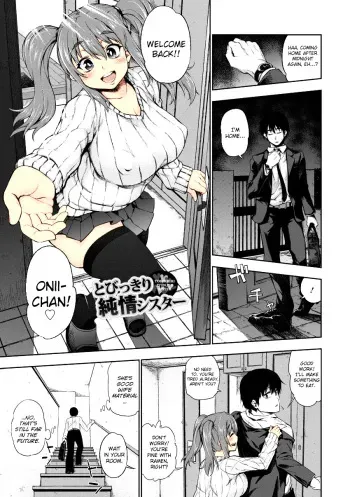 [Kanzume] Tobikkiri Junjou Sister [colored heroine] manga cover