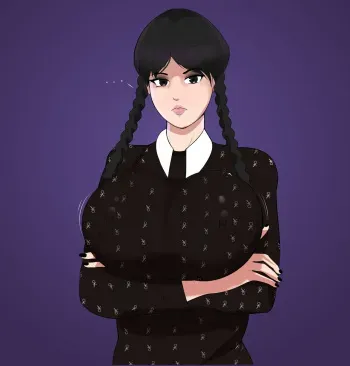 [g3mma] Wednesday (The Addams Family) manga cover