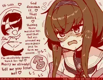 Uihinata Sukisugi nite Hakkyou | Losing My Mind Because I Love Ui x Hinata Way Too Much manga cover