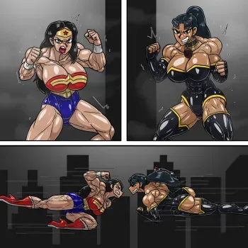 [Allesey] Wonder Woman vs Super Woman manga cover