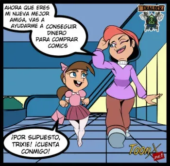 [DyriuckKaos] Money for Comics / Comics for friendship / Friendship for Cherry / Cherry for time (Spanish) [kalock & ToonX] manga cover