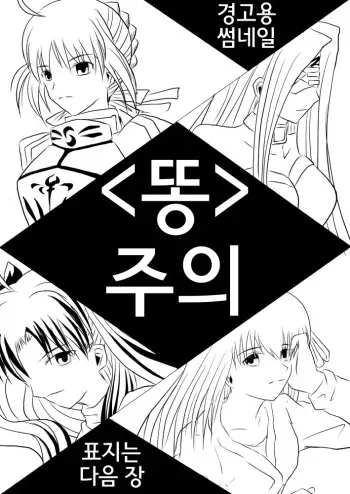 (SC42) [Akai Hitomi to Aoi Tsuki (Uranfu)] Haisetsu Kakeru x 4 (Fate/Stay Night) [Korean] manga cover