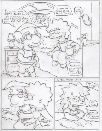 Lisa and Milhouse (The Simpsons) manga cover