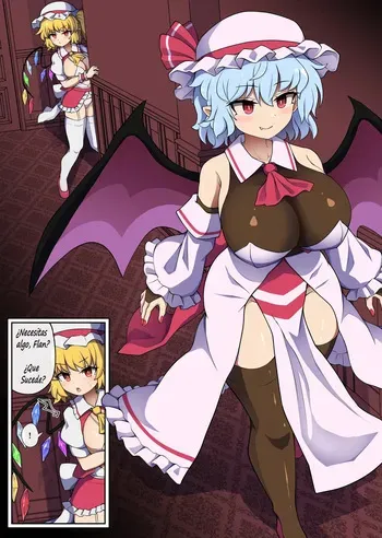 [Elyaps] Flan-chan feels lust for Futanari Remilia (Touhou Project) [Spanish] manga cover